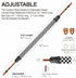 Padwa Lifestyle Black and White Plaid Camera Strap, 2" Wide Double Layer Cowhide, Adjustable Neck Strap for All Cameras