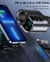 LIHAN Cigarette Lighter USB C Charger, 12V/24V Outlet Splitter with 3 USB Ports, LED Voltage, Compatible for iPhone