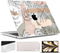 TWOLSKOO MacBook Air 13.6 inch Case 2022-2024 - Plastic Hard Shell Cover with Touch ID, Screen Protector, Tropical