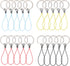 Bememo 20 Pieces Nylon Keychain Lanyard for USB Flash Drive Key Fob