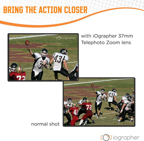 iOgrapher 37mm 2X Telephoto Zoom Lens Attachment for Smartphone & Tablet Photography