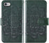 Asuwish iPhone 6 6s Wallet Case with Flip Card Holder & Tempered Glass Protector - Dark Green for Men & Women.