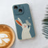 SKRYUIE Ultra-Slim Protective Case Compatible with iPhone 15 Case - Shockproof for Phone Case with Soft TPU and Scratch-Resistant Design for Man Woman, Protection Scratches Case Cover - Rabbit