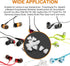 uxcell Soft Silicone Earbud Tips, 10pcs Noise-Reducing Eartips, 5mm Inner Hole, Clear, Fit Most In-Ear Headphones