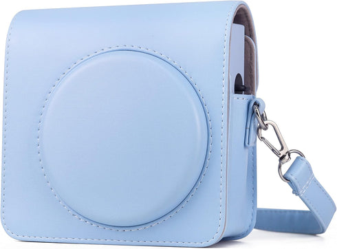 Rieibi SQ1 Case, Protective PU Leather Cover for Fujifilm Instax Square SQ1 Instant Camera with Adjustable Strap