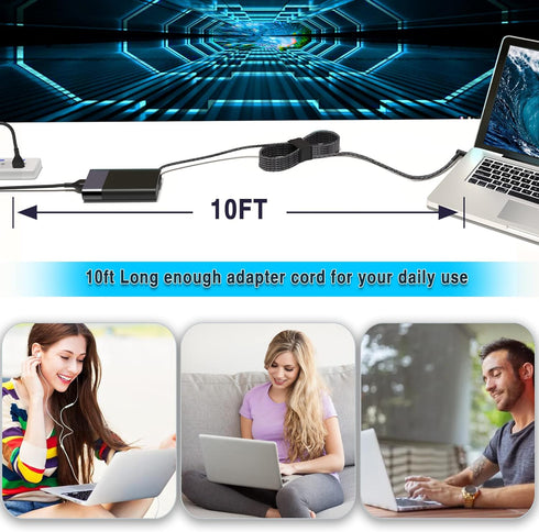 New Slim 65W Laptop Charger Replacement for HP Probook 450 650 640 G5 G4 G6 G7, EliteBook 840 850