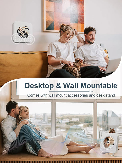 Portable Wall Mounted CD Player with Bluetooth, Homlab Mountable CD Music Player with HiFi Speakers and Remote