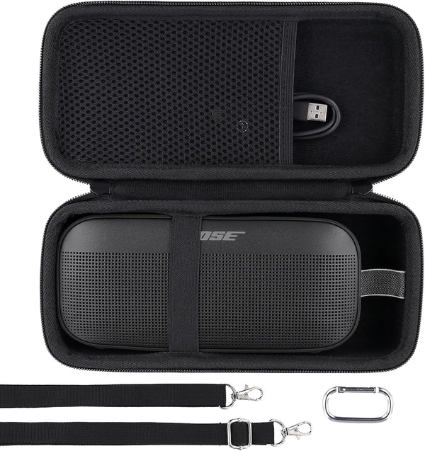 Khanka Hard Travel Case for Bose SoundLink Flex Bluetooth Portable Speaker (Black)