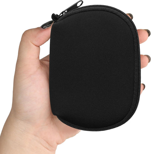 kwmobile Neoprene Case for Logitech M220 Silent / M235 / M185 - Soft Pouch Carry Bag for Mouse - Black