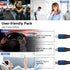 3M/10Ft Multi 3 in 1 USB Long Charger Cable - 6A PD Fast Braided Cord with USB C, Micro USB, Lightning Connectors.