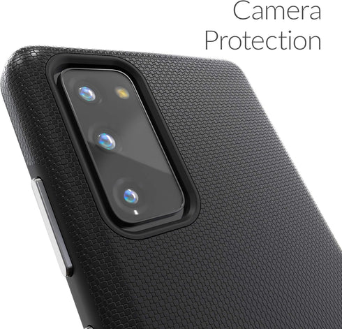 Crave Dual Guard Case for Samsung Galaxy S20 FE, Shockproof Protection Dual Layer Case, S20 FE 5G - Black