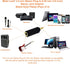 Mobi Lock 3.5mm Plug to 6.35mm Socket Adapter (Pack of 2), Connects 3.5mm Devices to 6.35mm Amplifiers & Speakers