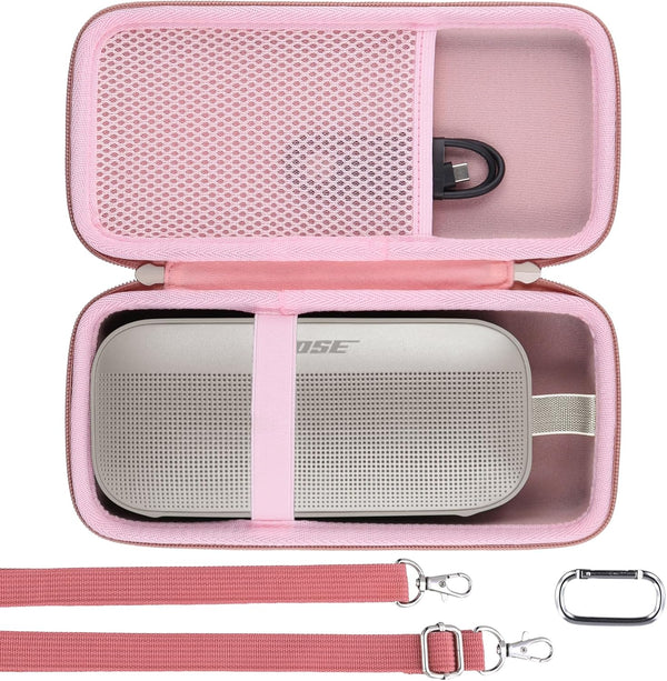 khanka Hard Travel Case for Bose SoundLink Flex Bluetooth Portable Speaker (Case Only, Pink)