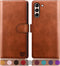 SUANPOT Leather Wallet Case for Samsung Galaxy S21+/S21 Plus 6.7" with RFID Blocking, Shockproof Flip Cover