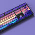 JSJT PBT Keycaps, Multi-Coloured Translucent Side Printed Keycap Set, 124 Keys Cherry Profile for Mechanical Keyboards