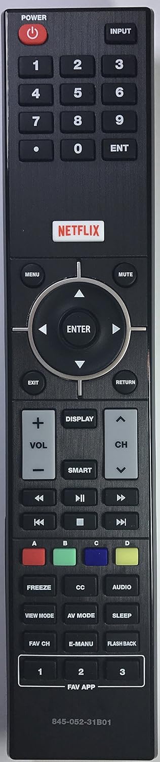 Replaced Sharp 845-052-31B01 NQP84505231B01 TV Remote Control