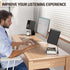 Mounting Dream Desktop Speaker Stand, Tilted Studio Monitor up to 15°, Set of 2 Bookshelf Speaker Stand