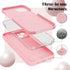 Compatible with iPhone 13 Case - Cute Butterfly Flowers Engraved Soft Silicone Phone Case for Women Girl (Pink)