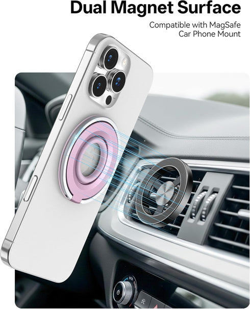 Orivienta 360 17/16/15/14/13 Magnetic Phone Grip for MagSafe Ring Holder, Rotation Phone Grip Stand Finger Kickstand