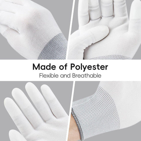 JJC Polyester Anti-Static Cleaning Gloves for Camera Lens CCD CMOS Sensor, Free Size - 2 Pair