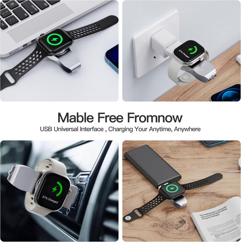 Upgraded Compatible with Apple Watch Charger, Portable Magnetic Quick Charge for All Series, Fast Charging