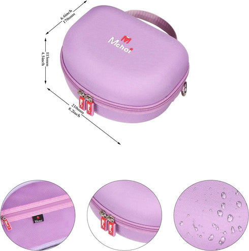 Mchoi Hard Case for Riwbox CT-7 Pink/Jack CT-7S Cat Green/iClever IC-HS01 Headphones, Travel Protective Case