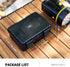 KIWIFOTOS IP67 15 LR20 D Cell Battery Organizer Case Waterproof Slots D Cell Alkaline Batteries Storage Holder