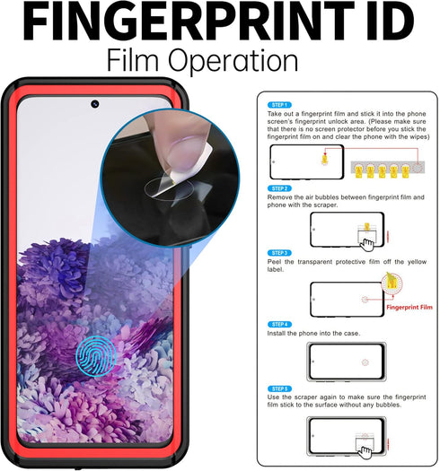 BEASTEK for Samsung Galaxy S20 Waterproof Case, NRE Series, Shockproof Underwater IP68 Case with Built-in Screen