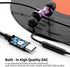 USB C Headphones with Mic, Wired Earbuds for Galaxy S24 S23 FE S22 S21 iPhone 15, Magnetic Noise Canceling in-Ear