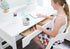 ODISTAR Desktop Vacuum Cleaner, Mini Table Dust Sweeper, Cordless & 360º Rotatable Design for Keyboard/Home/Office