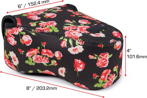 A7 R6 Z50II USA Gear Camera Sleeve (Large) for Mid-Size SLRs Compatible with Sony V, Canon EOS Mark II, Nikon & more