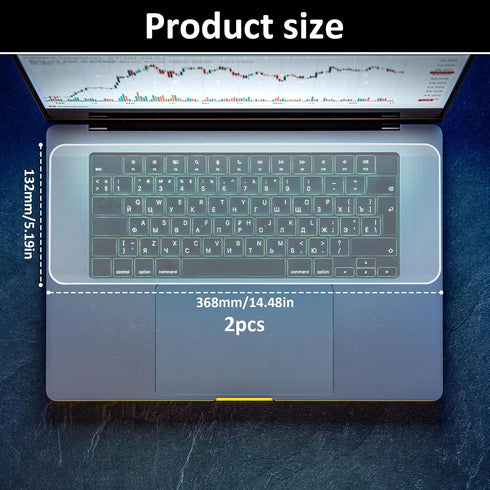 Gsbnjuy 2pcs 15.6"-17.3" 15.6" 16" 17.3" Universal Keyboard Cover Protector Skin for Laptop Notebook Clear Laptop