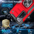 Anqrp Galaxy S20 FE 5G Case, Military Grade Protective Cover with Enhanced Metal Ring Kickstand, Red