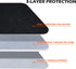RAINYEAR 13 Inch Laptop Sleeve Case for MacBook 13.6 A2681 M2 M1, Briefcase with Hidden Handle - Black