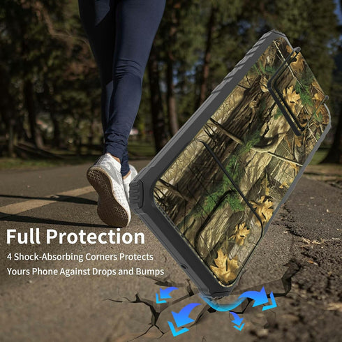 Google Pixel 8 Pro Phone Case, Slide Camera Cover with Built-in Kickstand, Camouflage Design, Shockproof