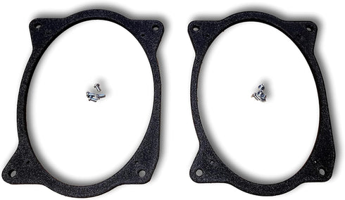 1 Pair - 6x9 6"x9" Rear Deck Speaker Adapters Compatible with 2002-2011 Camry & 2003-2013 Corolla - SPKBRK002