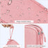 FYY Electronic Organizer Travel Bag, Portable Waterproof Double Layers Pouch for Cable, Charger, Phone, Earphone, Pink