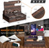 Wooden Phone Docking Station Nightstand Organizer with Drawer Storage, Cell Phone Stand Gifts for Men, Dad, Boyfriend,