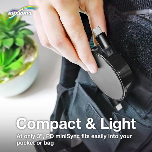 BoxWave M3 MP3 (240W), 240W Cable Compatible with MECHEN Touchscreen Player - PD miniSync Retractable PD Portable USB