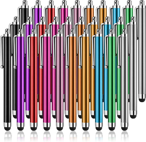 AGREJO Stylus Pens for Touch Screens, High Precision Universal Stylus for iPad, iPhone, Tablets (30-Pack)