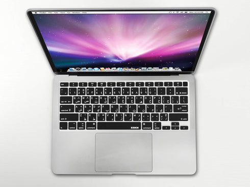 XSKN Arabic/English Black US Version Silicone Keyboard Cover - Compatible with 2020 MacBook Air 13.3 inch