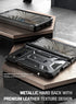 Poetic Spartan Military Grade Drop Tested Case for Google Pixel Fold 5G - Built-in Screen Protector, Metallic Gun Metal