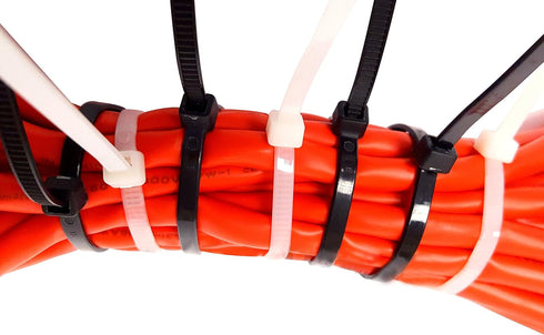 12 Inch Cable Ties, 75 lbs Tensile Strength Nylon Zip Ties - Heavy Duty UV Weather Resistant (100)