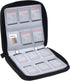 Memory Card Case - Fits up to 88x SD, SDHC, Micro SD, Mini SD and 4X CF - Holder with 88 Slots (8 Pages) - for Storage and Travel - Microfiber Cleaning Cloth, Carabiner and Labels Included (Black)