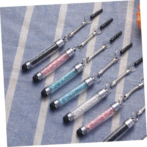 5PCS Crystal Phone Pens, Glitter Capacitive Drawing Pen, Rhinestone Touch Pen, Phone Crystal Stylus for Tablets