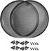 uxcell 2pcs 15" Speaker Waffle Grill Metal Mesh Subwoofer Guard Cover with Clips, Screws