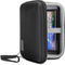 USA GEAR Hard Shell Electronic Organizer Travel Case 7.5 Inch - GPS Cases with Accessory Pocket, Water Resistant (Black)