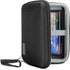 USA GEAR Hard Shell Electronic Organizer Travel Case 7.5 Inch - GPS Cases with Accessory Pocket, Water Resistant (Black)