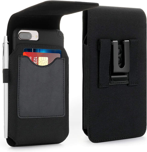 Mopaclle Nylon Holster for iPhone 15 Pro Max, 14 Pro Max, 13 Pro Max, Cell Phone Holster Pouch for Galaxy A15 A14 A25