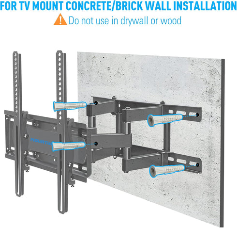 MOUNTUP Universal TV Mounting Hardware Kit Fits Most LED LCD OLED 4K TVs, Includes Screws and Anchors